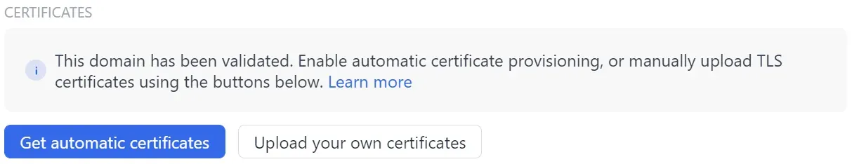 Deno Deploy provisioning TLS certificates