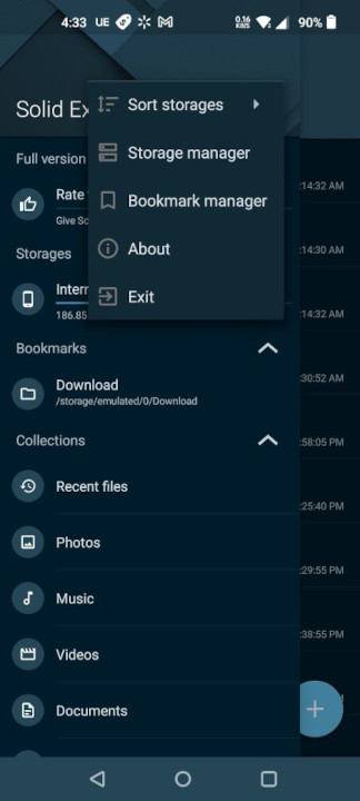 Network Connection Wizard in Solid Explorer Storage manager in Solid Explorer.
